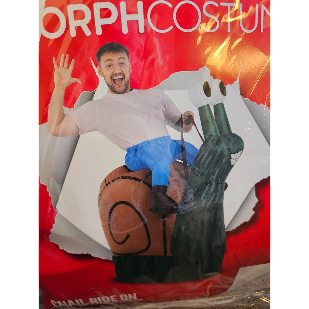 Morph Costumes‎ Inflatable Snail Ride On Adult Costume One Size Funny Weird NEW